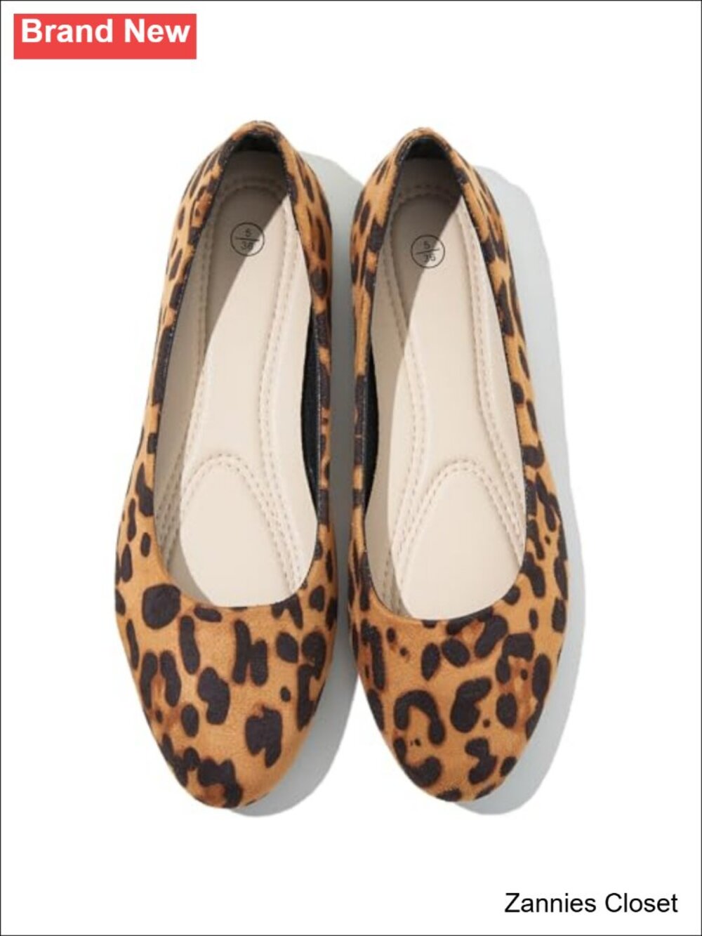 ✨ Shupua Round Toe Suede Ballet Flats Memory Foam Dressy Work Shoes